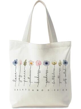 Bible Bags for Women, Christian Tote Bag, Gifts for Christian Women